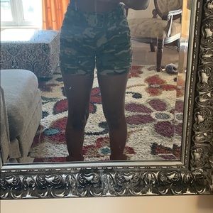 Cute camo print shorts